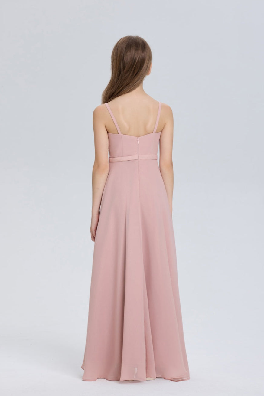 Charming Spaghetti Straps Chiffon Flower Girl Dress