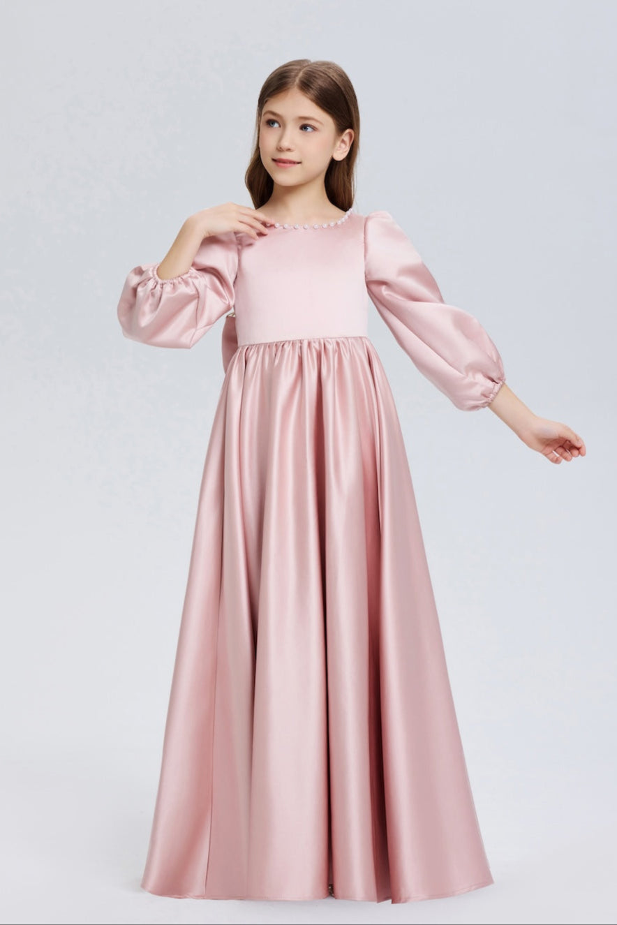 Graceful Princess Bows Chiffon Flower Girl Dress