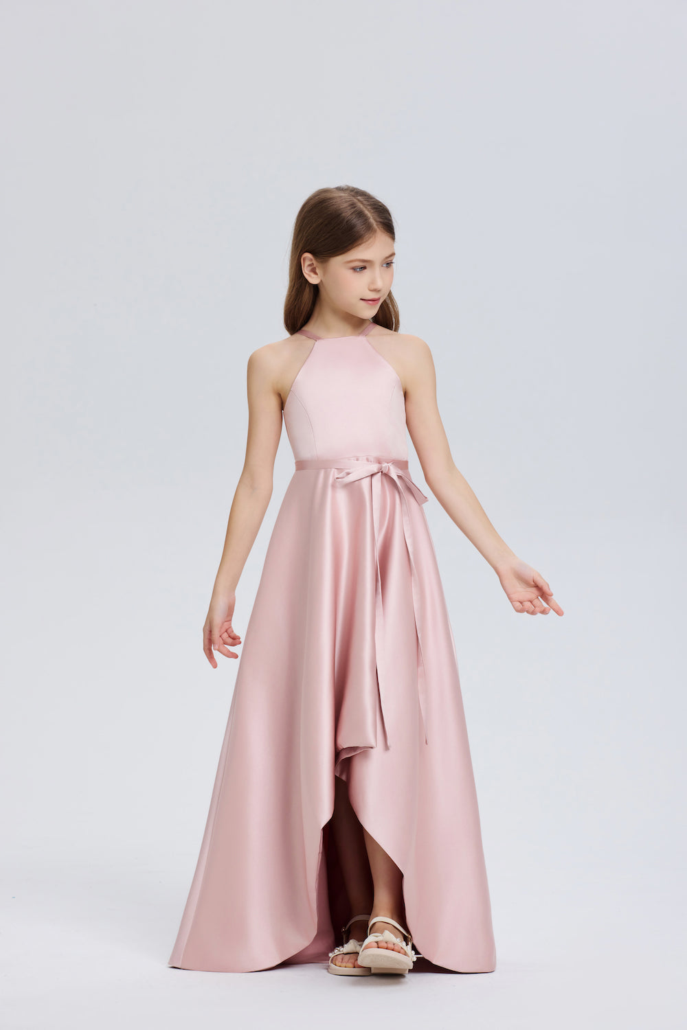 Stylish A-Line Pleated Chiffon Dress