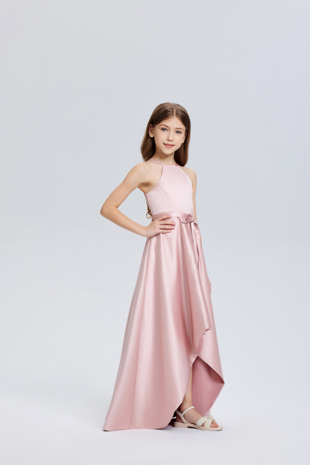 Stylish A-Line Pleated Chiffon Dress