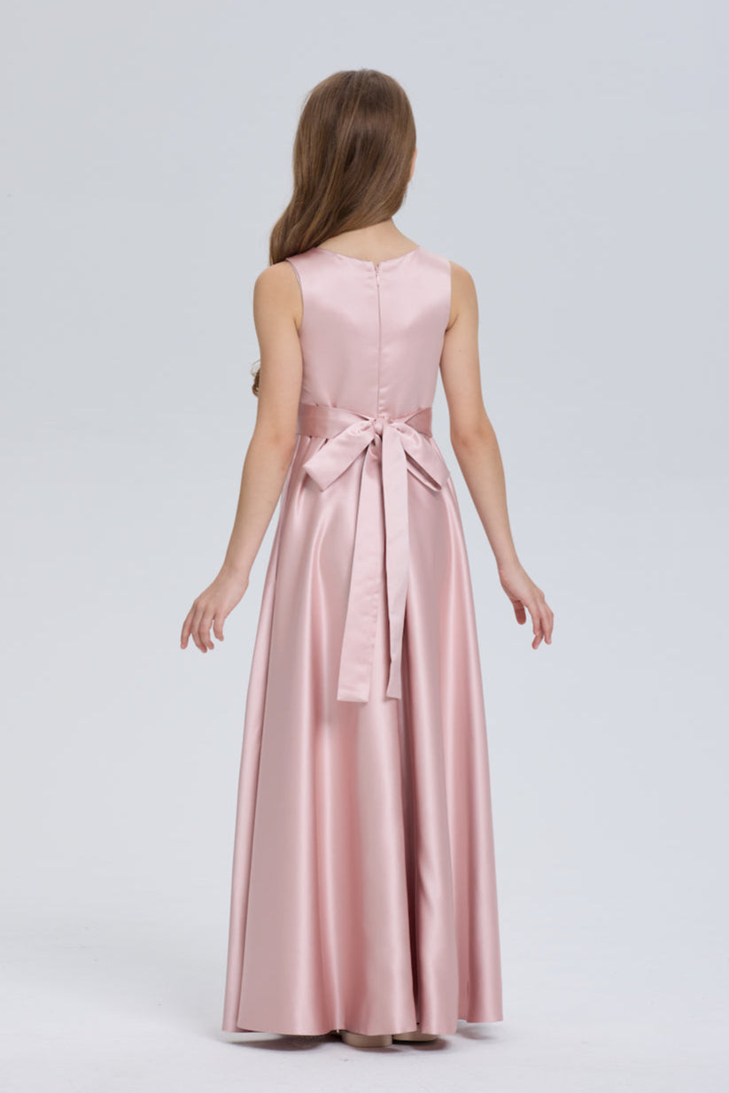 Charming V-Neck Sleeveless Chiffon Flower Girl Dress