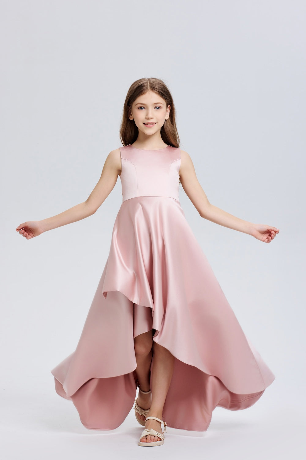 Fashion Ruffle Chiffon Flower Girl Dress