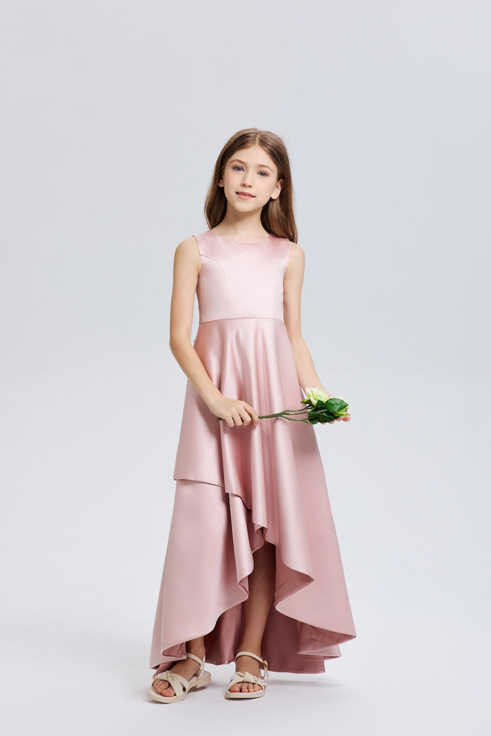 Fashion Ruffle Chiffon Flower Girl Dress