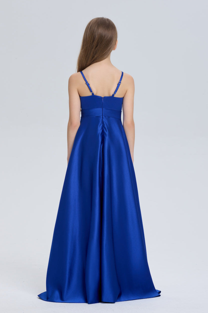 Charming A-Line with Belt Chiffon Dress