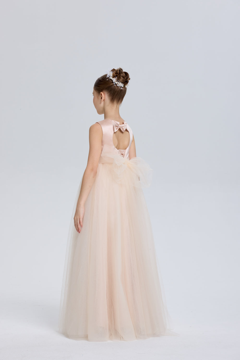 Romantic Princess A-Line Tulle Flower Girl Dress