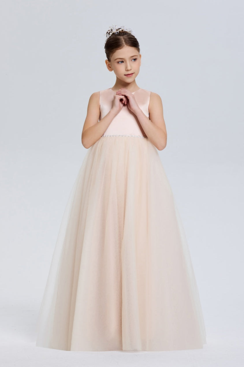 Romantic Princess A-Line Tulle Flower Girl Dress