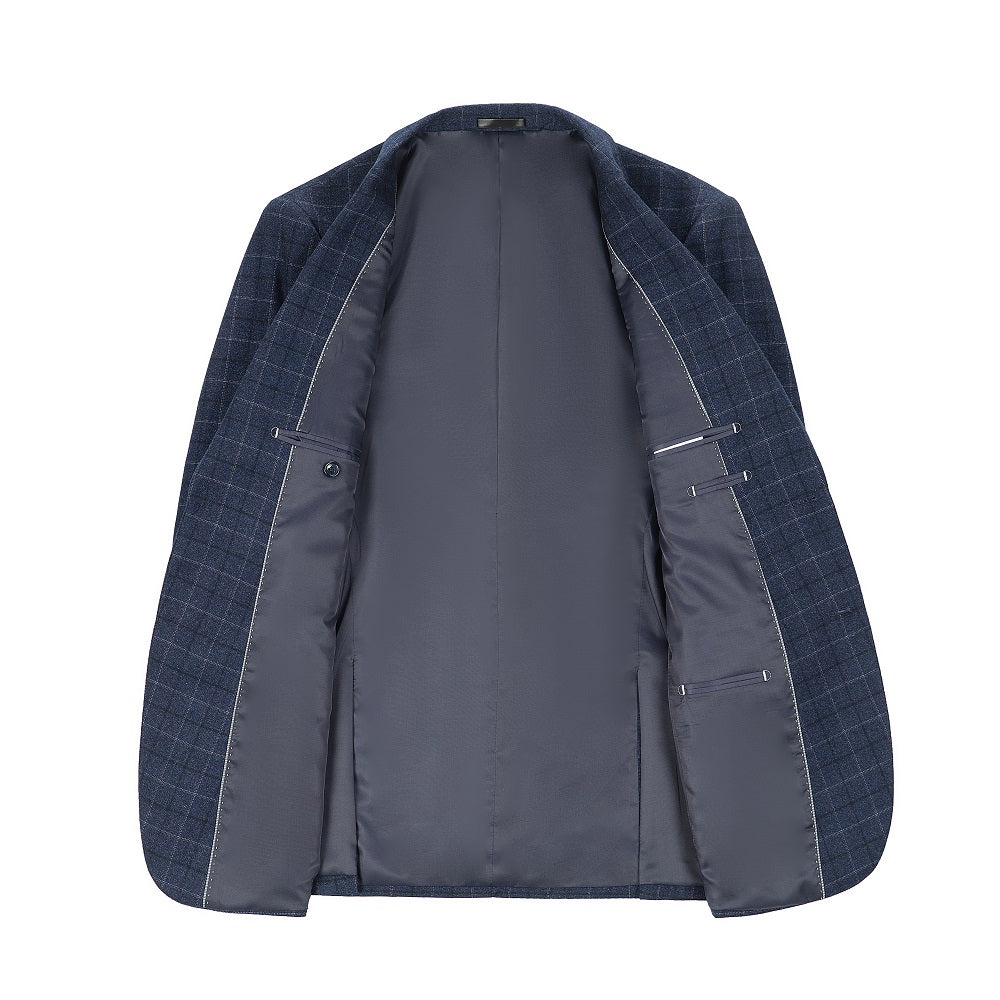 Men's Two-Tone Plaid Blazer