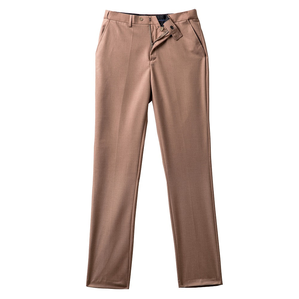 Men's tan suit pants with modern tailoring – ideal for formal and semi-formal occasions