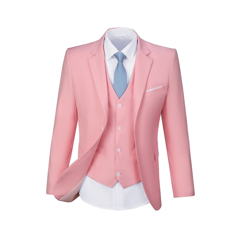Two Button 3-Piece Men's Suit Modern Fit and Stylish Design (MORE COLORS+)