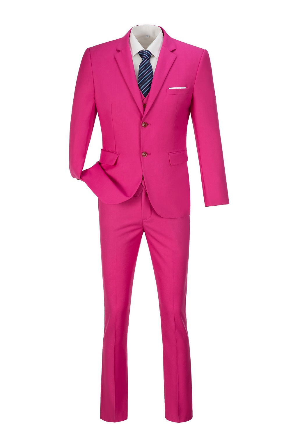 Two Button 3-Piece Men's Suit Modern Fit and Stylish Design (MORE COLORS+)
