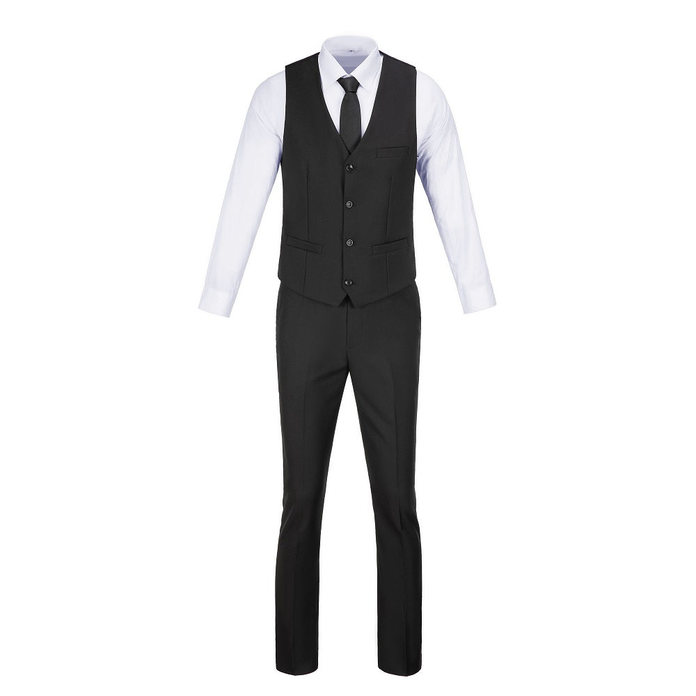 Two Button 3-Piece Men's Suit Modern Fit and Stylish Design (MORE COLORS+)