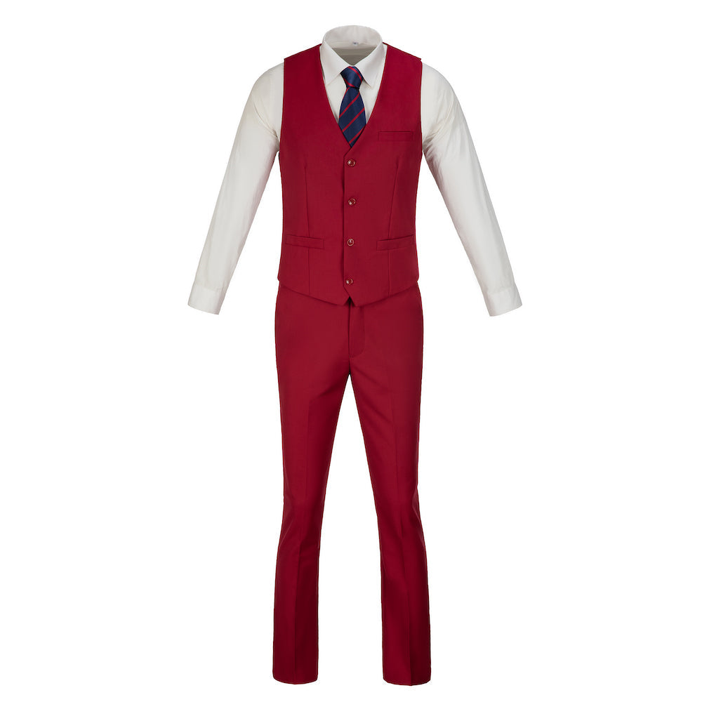 Two Button 3-Piece Men's Suit Modern Fit and Stylish Design (MORE COLORS+)