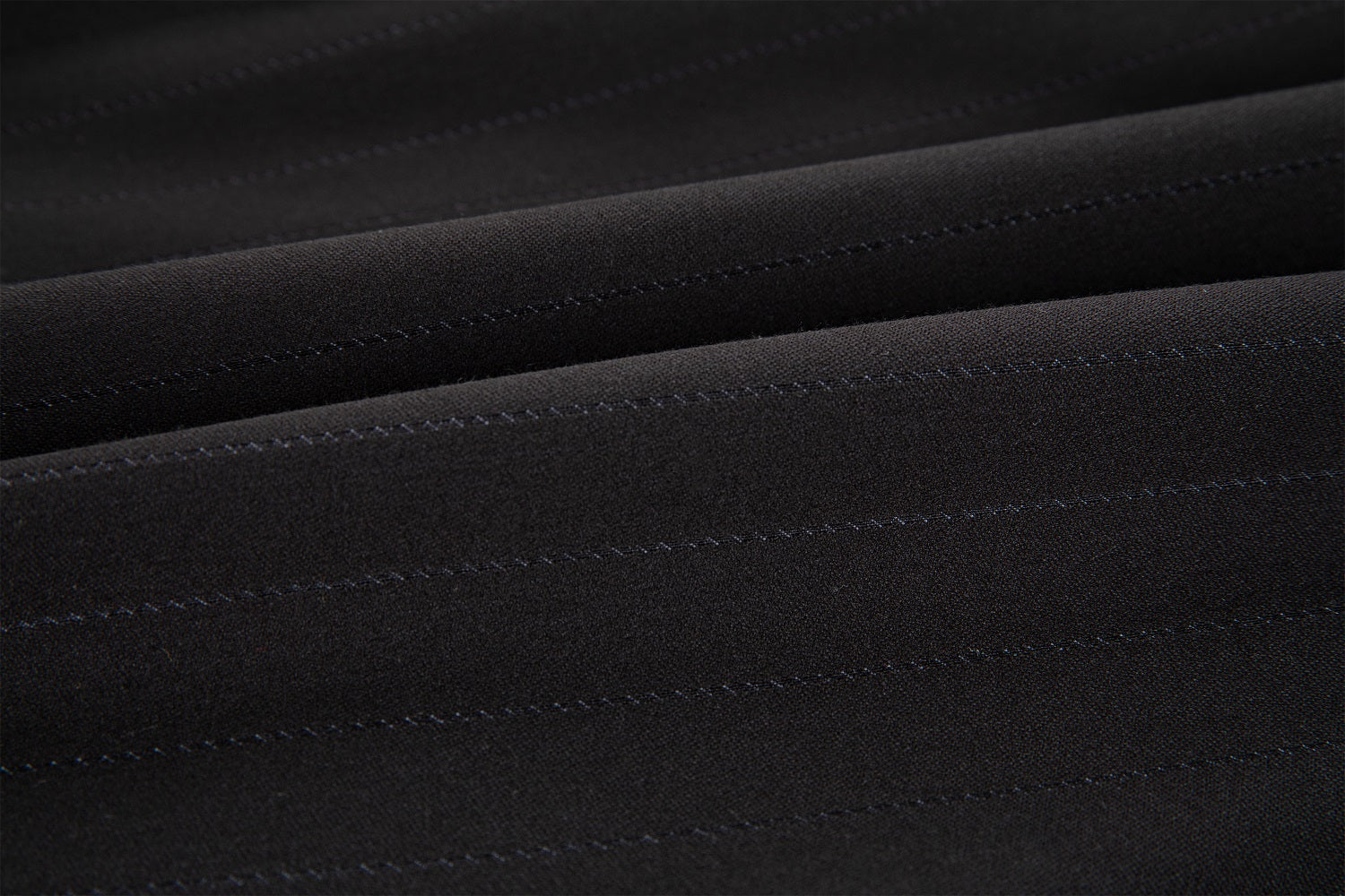 Black stripe men's dress pants fabric - fine vertical weave for party/wedding/business