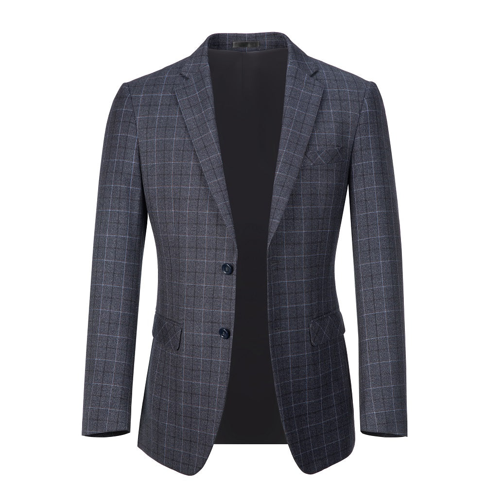 Men's Two-Tone Plaid Blazer