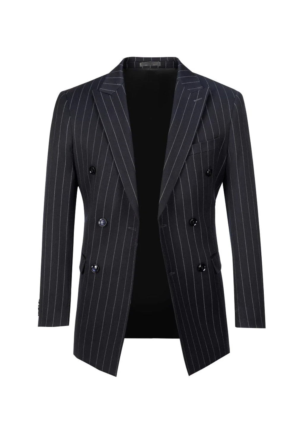 Men's Stripe Double Breasted Blazer