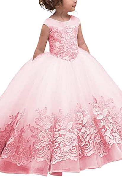 Flower Girl Dress for Wedding Bridesmaid Princess Party Gown