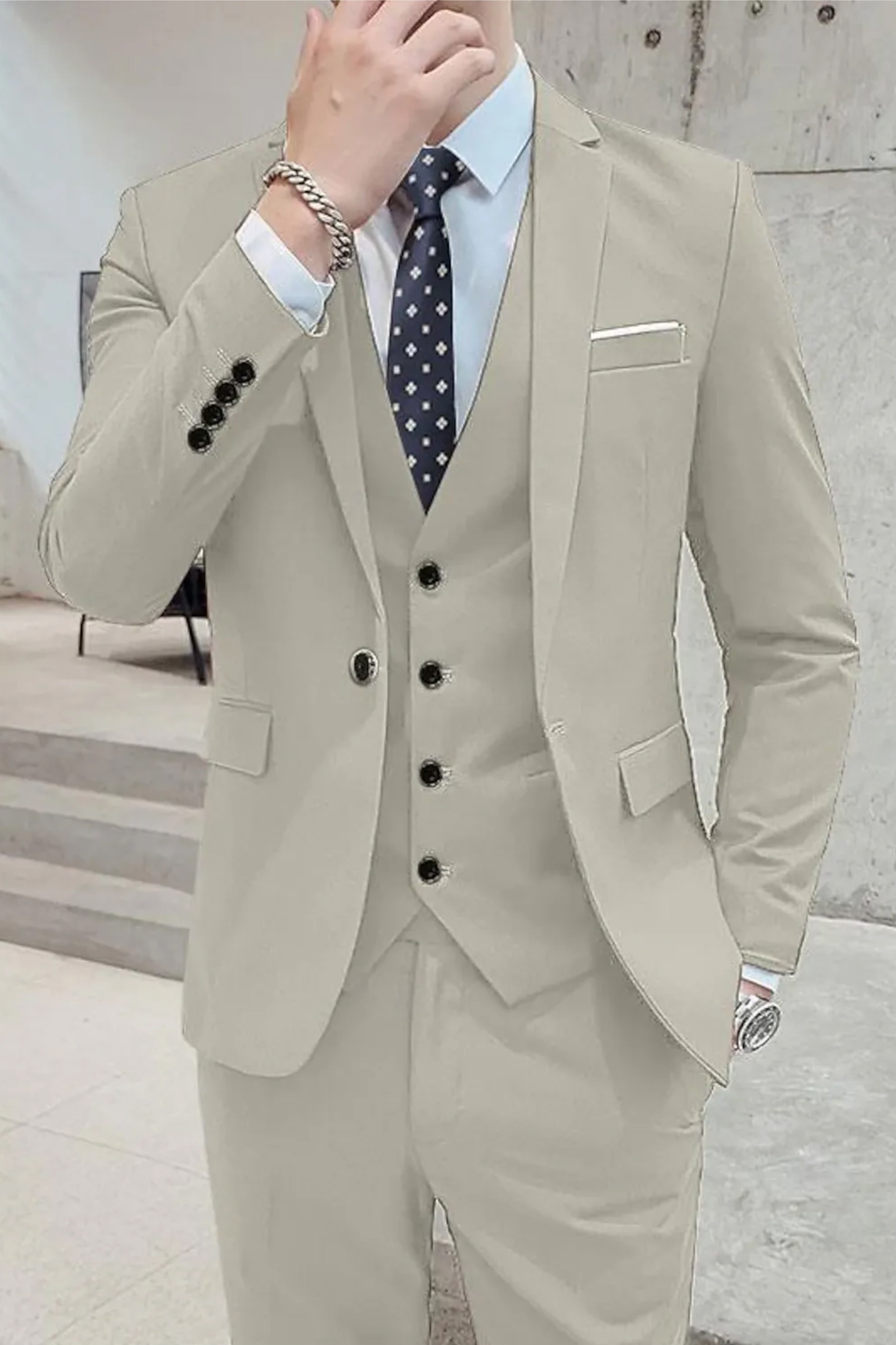 Men's Wedding Business Formal 3 Piece Suit