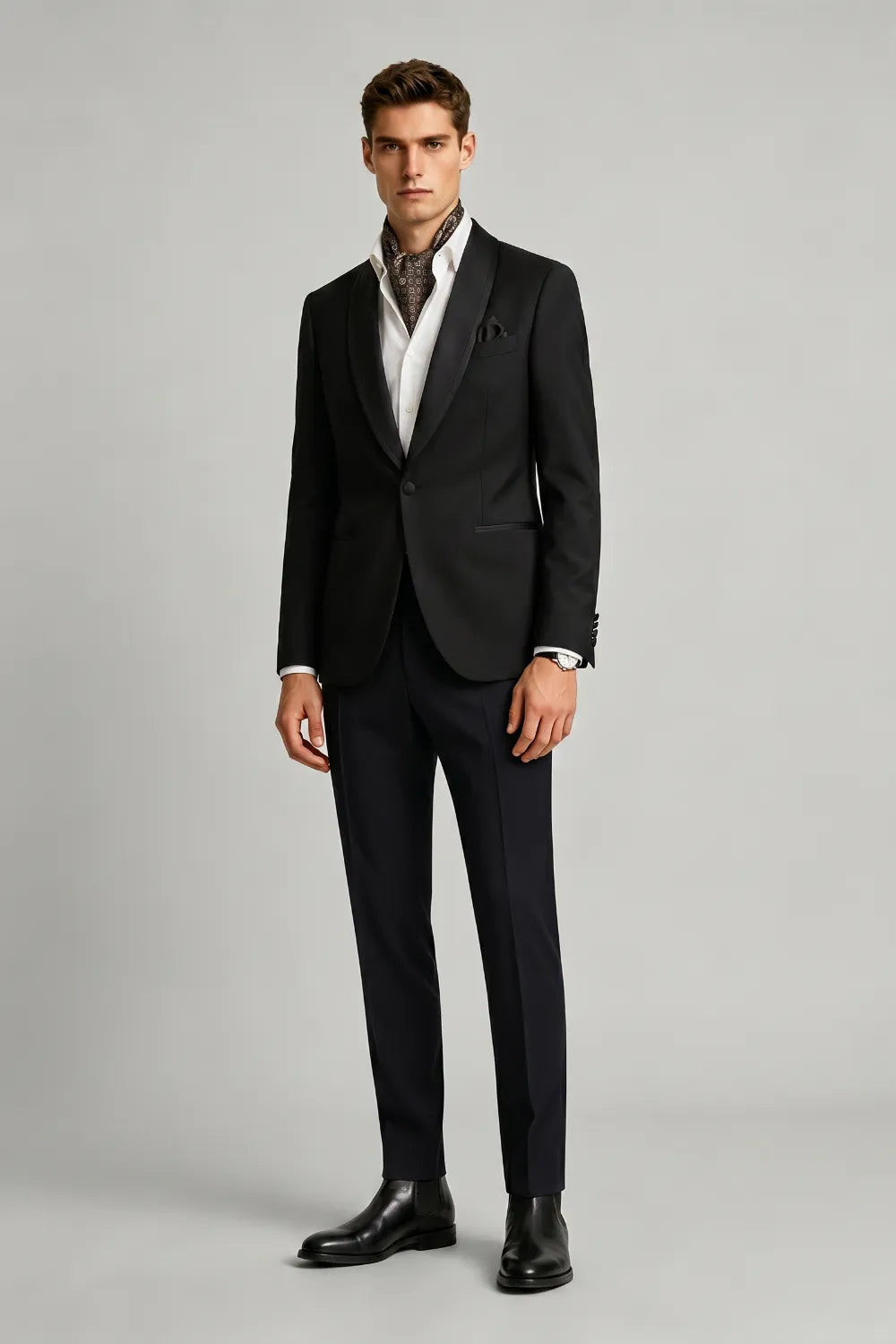 Men's Black Single Breasted Tuxedo
