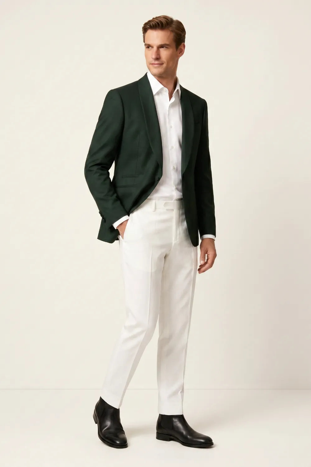 Men's Dark Green Resort Formal 2-Piece Suit