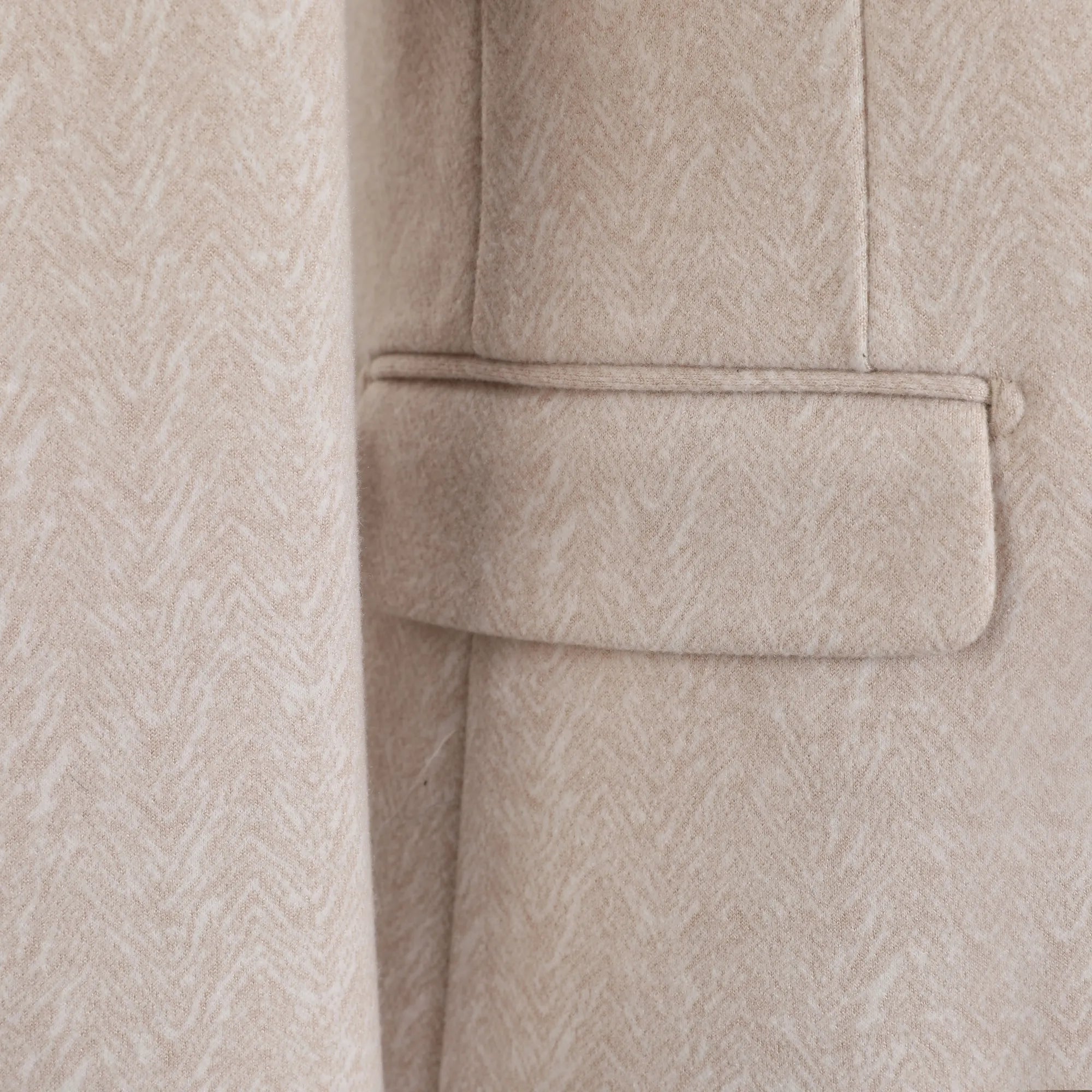 Men's Beige Peak Lapel 2 Piece Suits