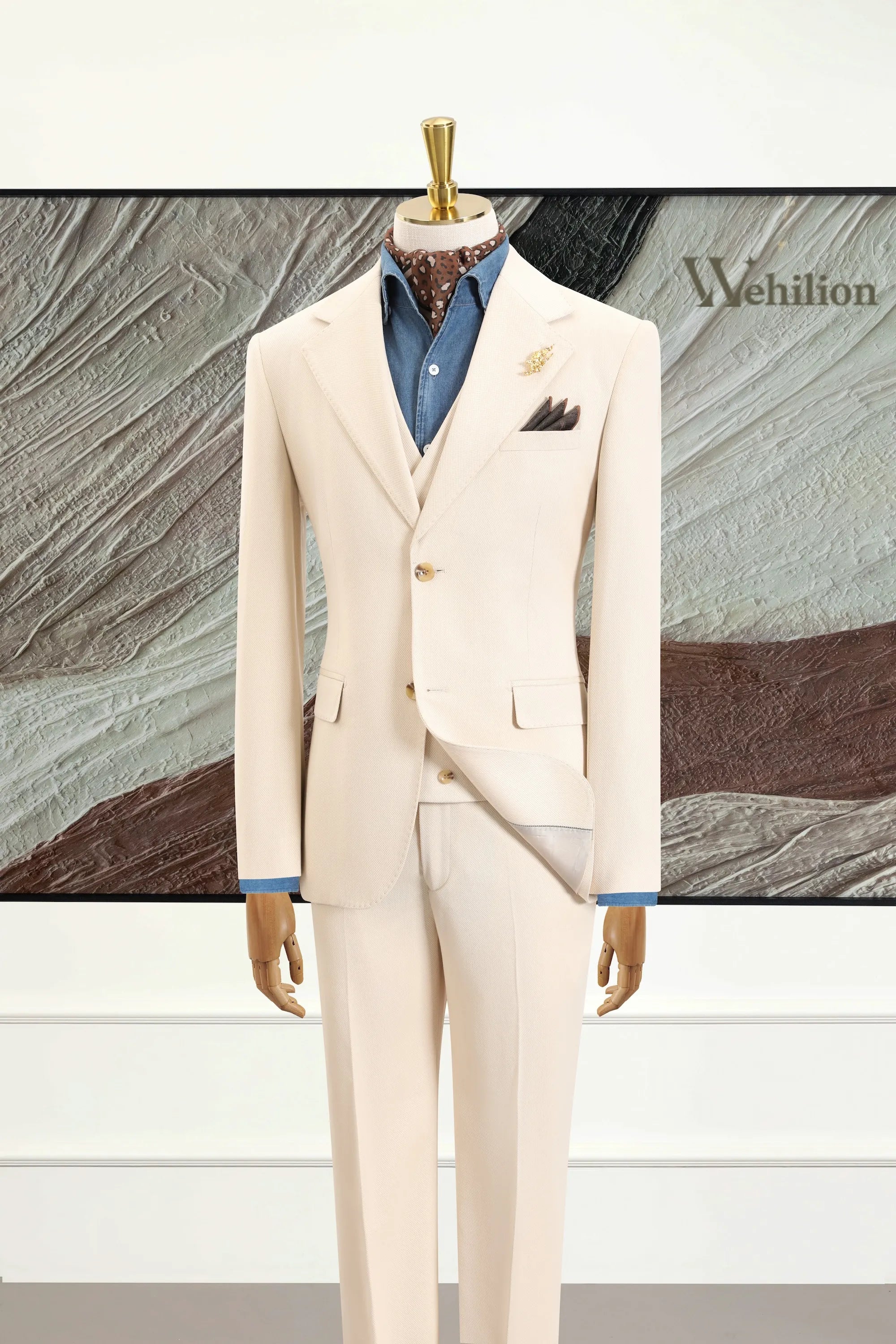 Men's Functional Fiber 3 Piece Suits