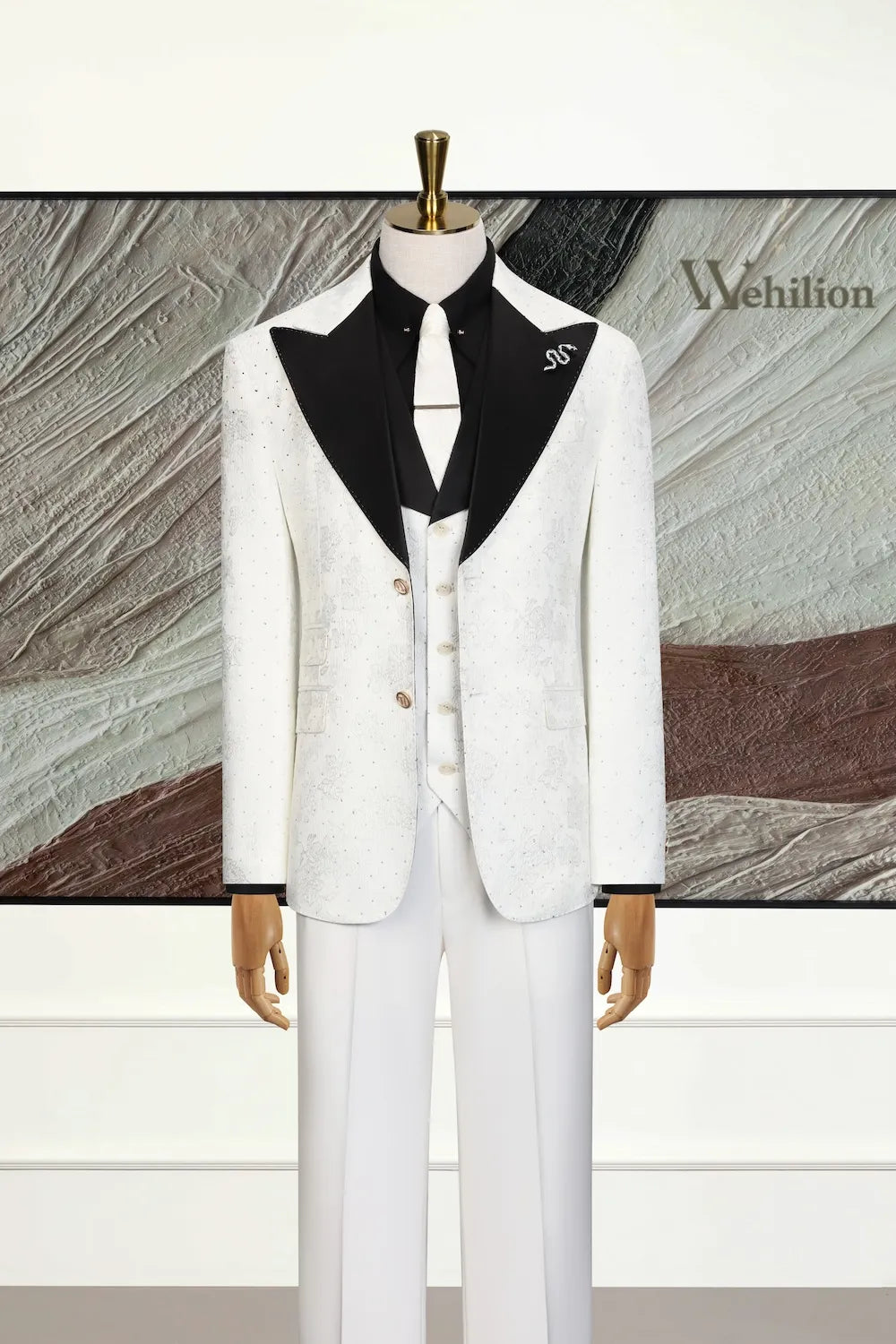 Men's Designer Two-Tone Wedding 3 Piece Suits