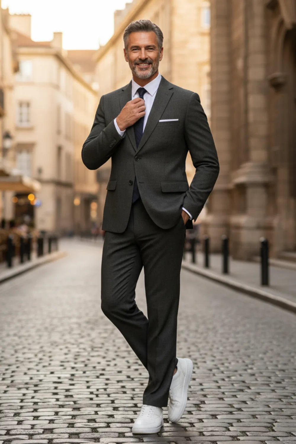 Men's Breathable Linen 2 Piece Suit