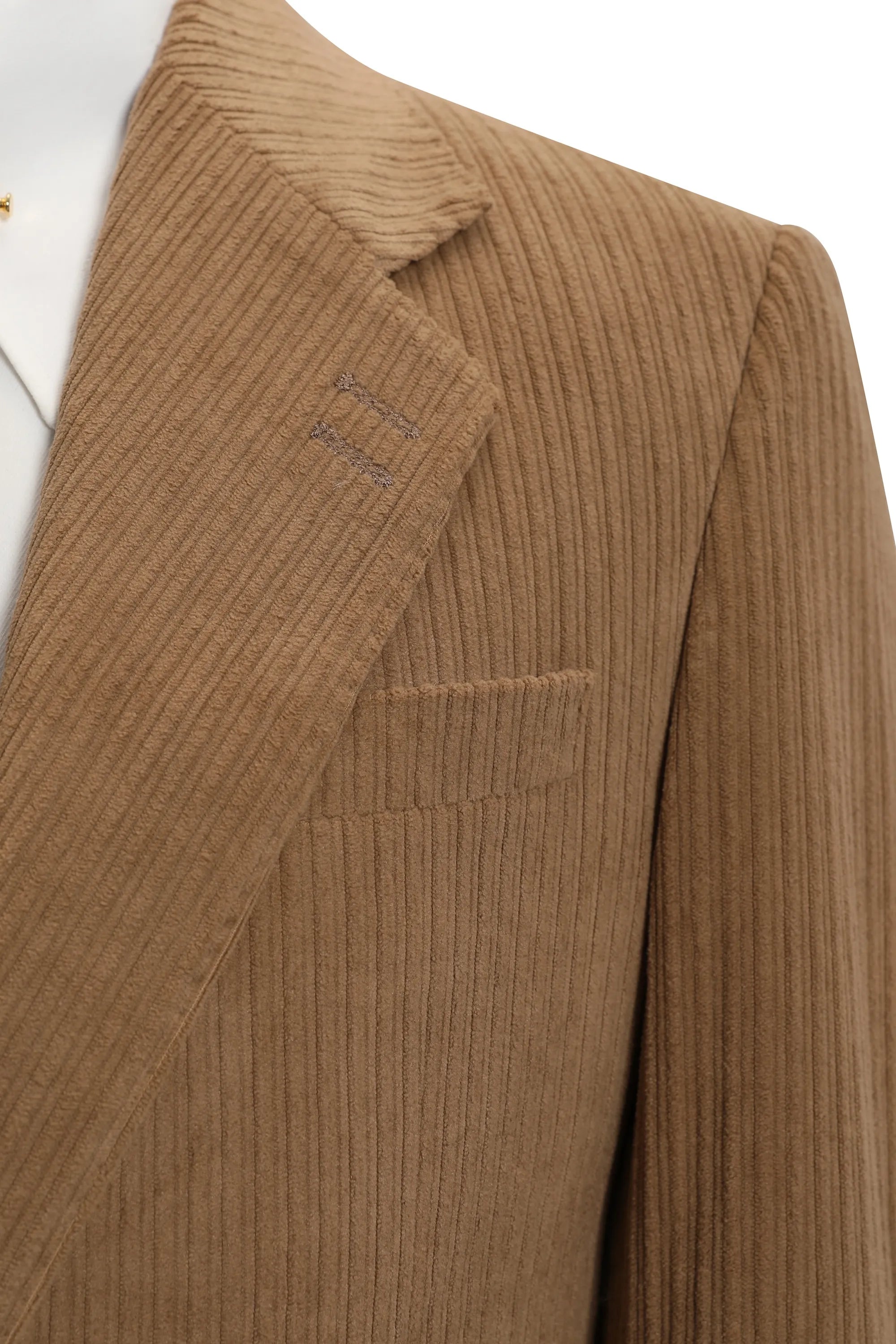 Men's Brown Corduroy 2 Piece Suits