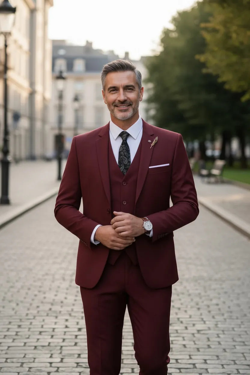 Men's Valentino Modern Fit 3 Pieces Suits