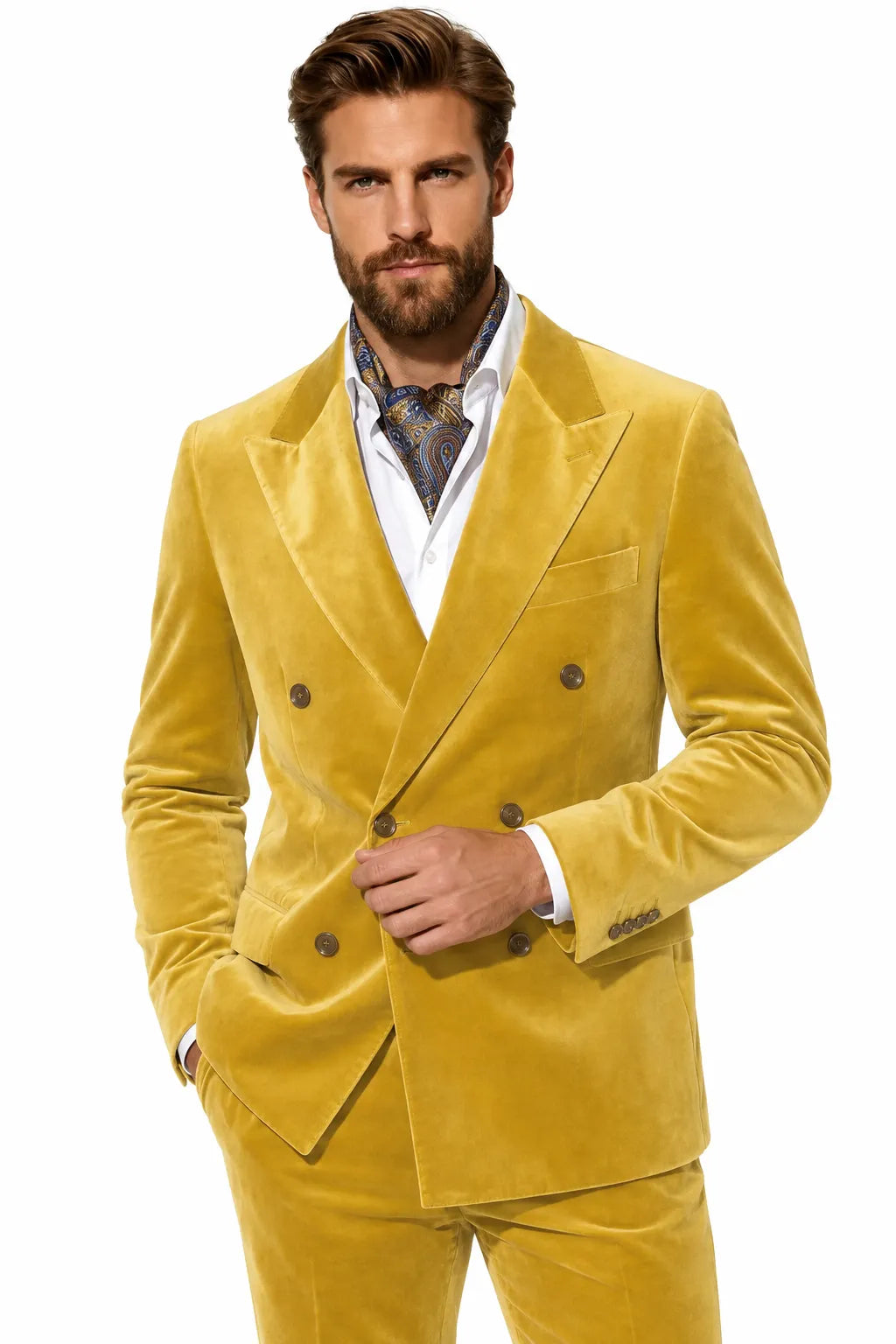Costume 3 pièces à chevrons classique Hudson pour homme