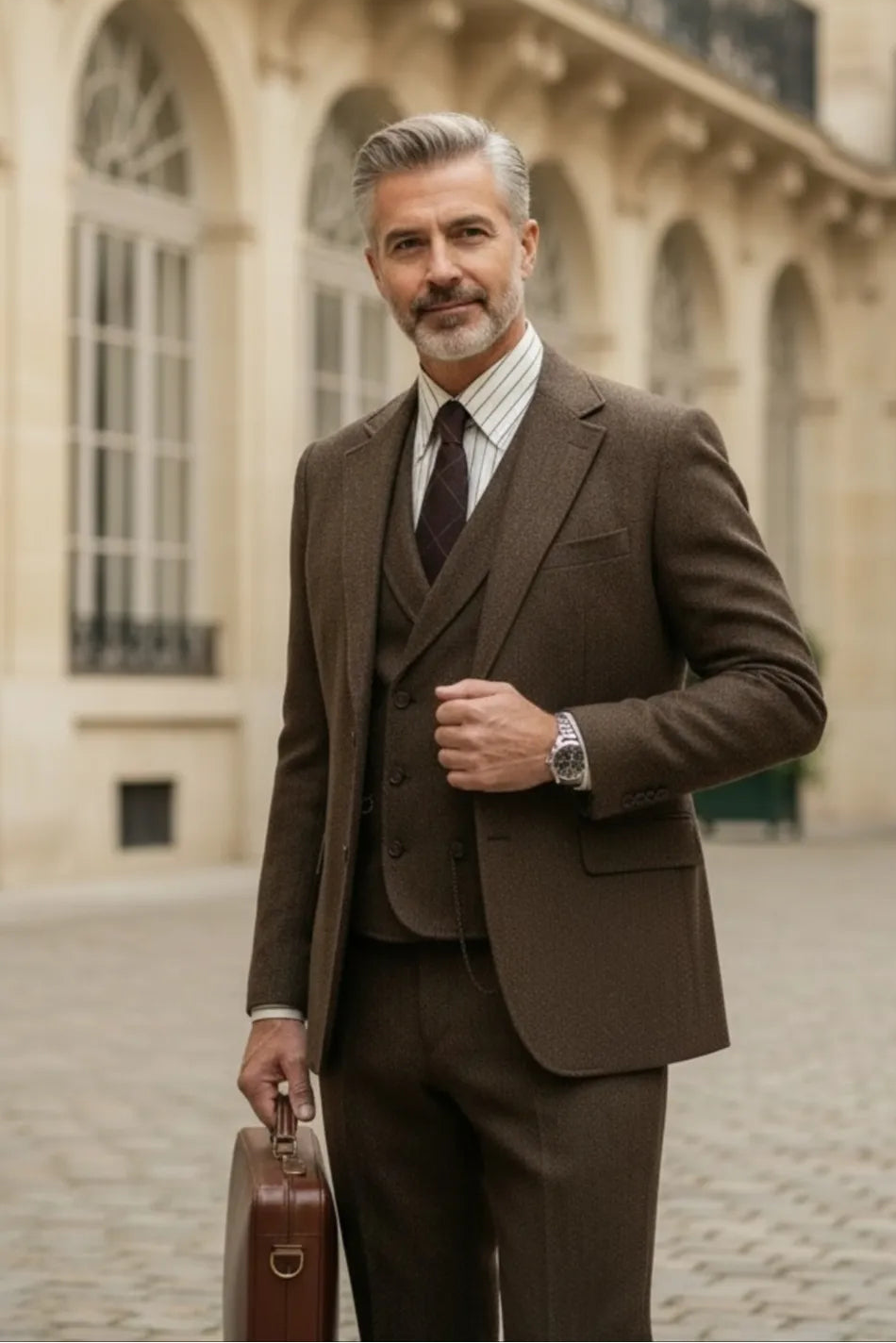 Men's Heritage Herringbone 3 Piece Suits