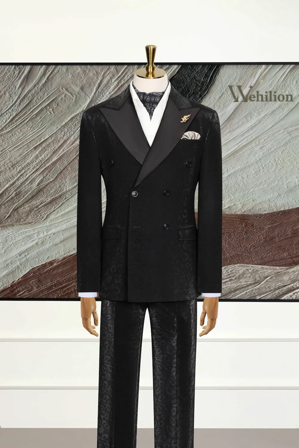Men's Modern Leopard 3 Piece Suits