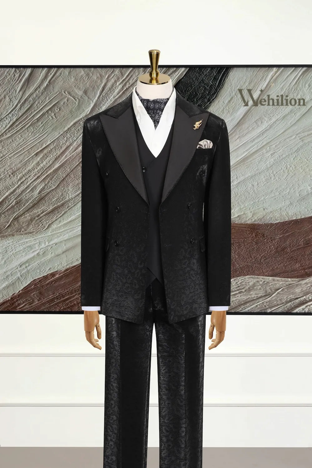 Men's Modern Leopard 3 Piece Suits