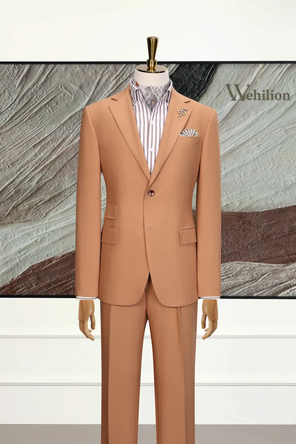 Men's Comfort Wrinkle Free 3 Piece Suit
