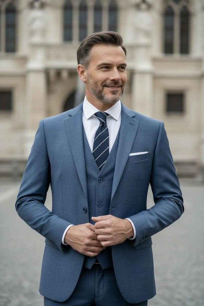 Men's Valentino Modern Fit 3 Pieces Suits