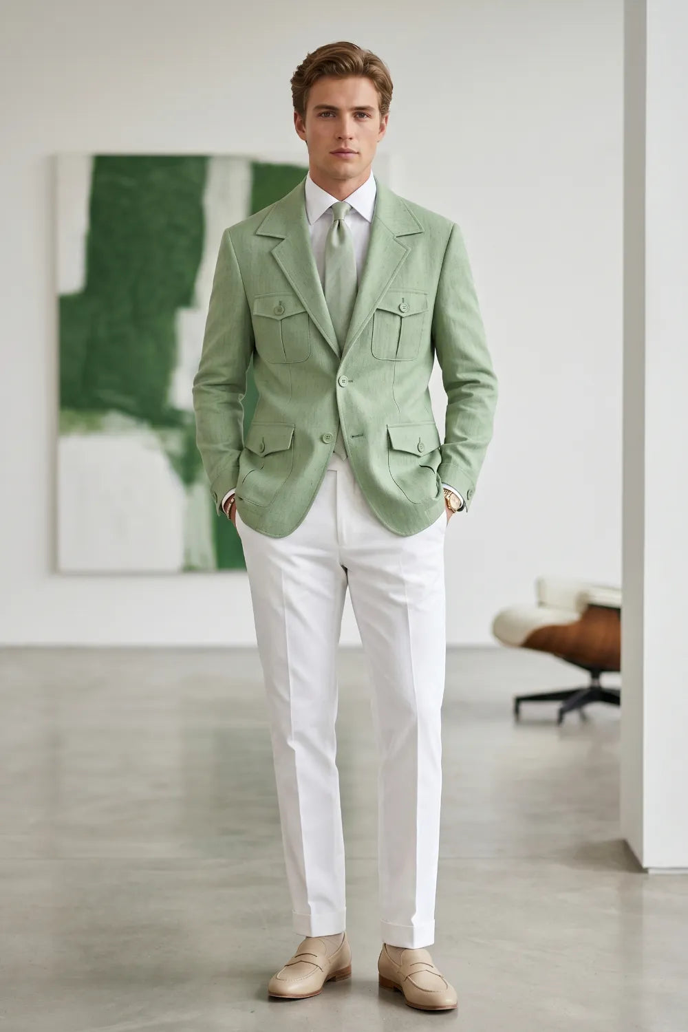 Men's Lightweight Safari 2 Piece Suit