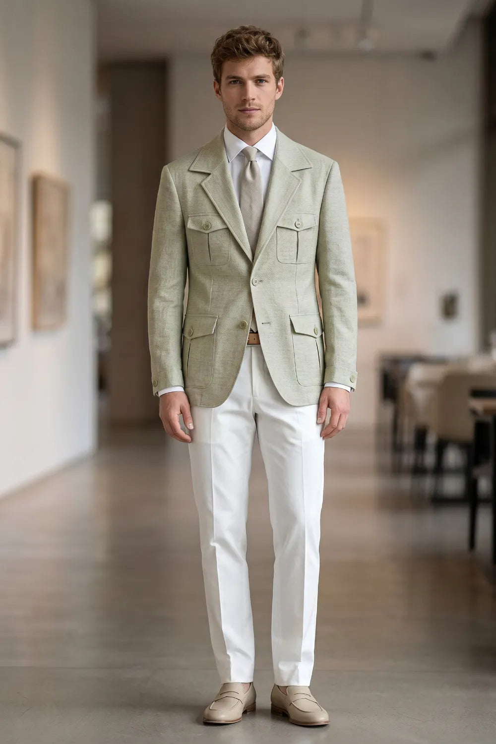 Men's Lightweight Safari 2 Piece Suit