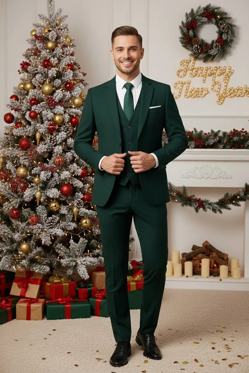 Men's Holiday Christmas 3 Pieces Suits