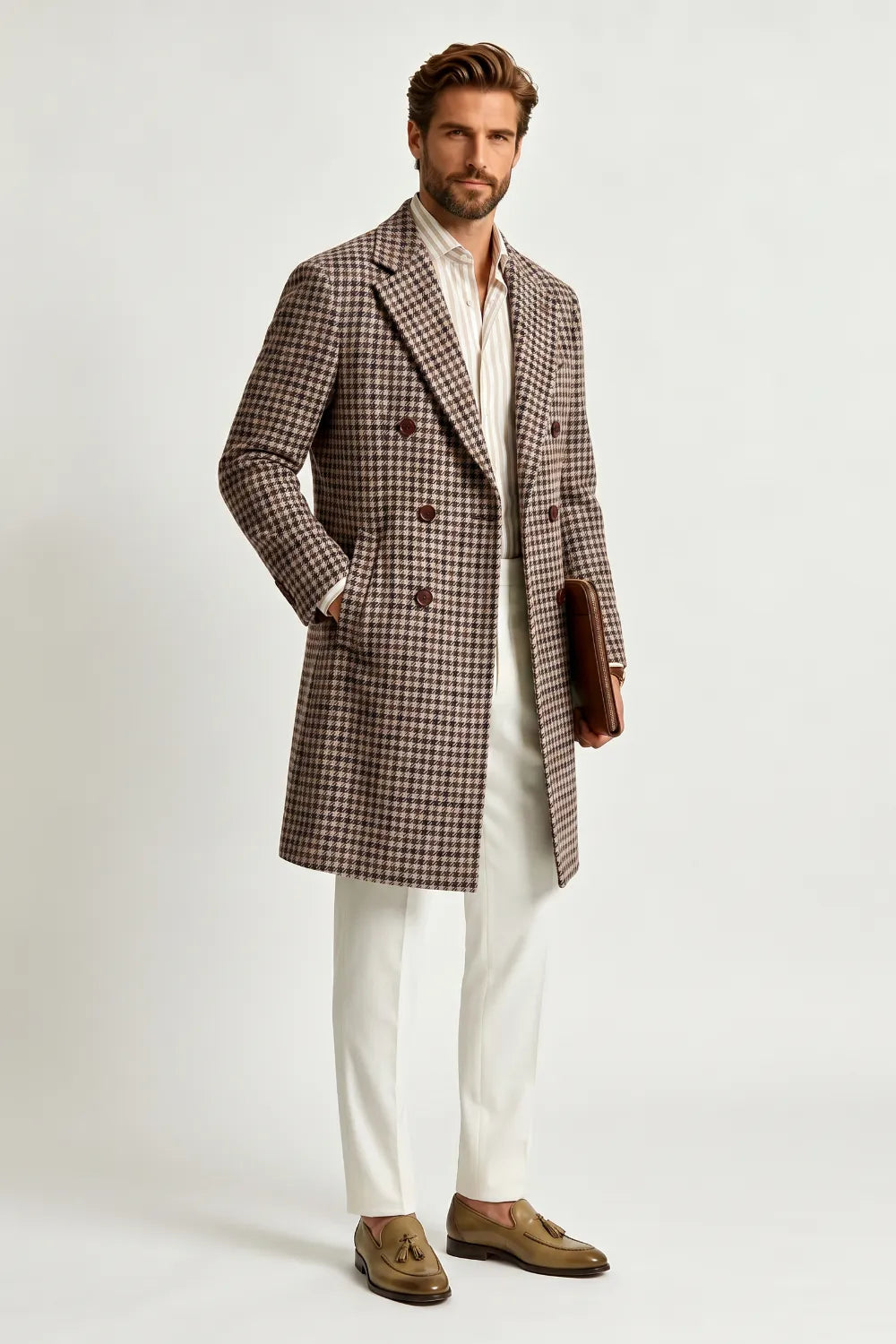 Costume 2 pièces homme coupe ajustée, croisé