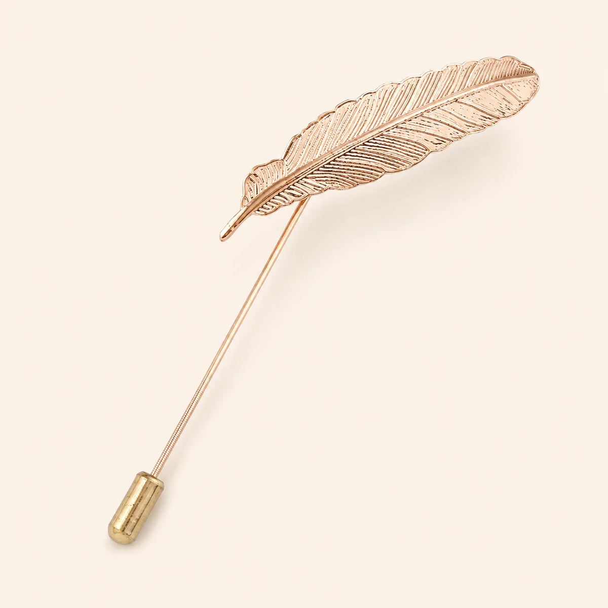 Men's Luxury Feather Lapel Pin