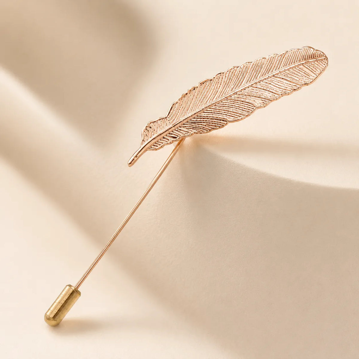Men's Luxury Feather Lapel Pin