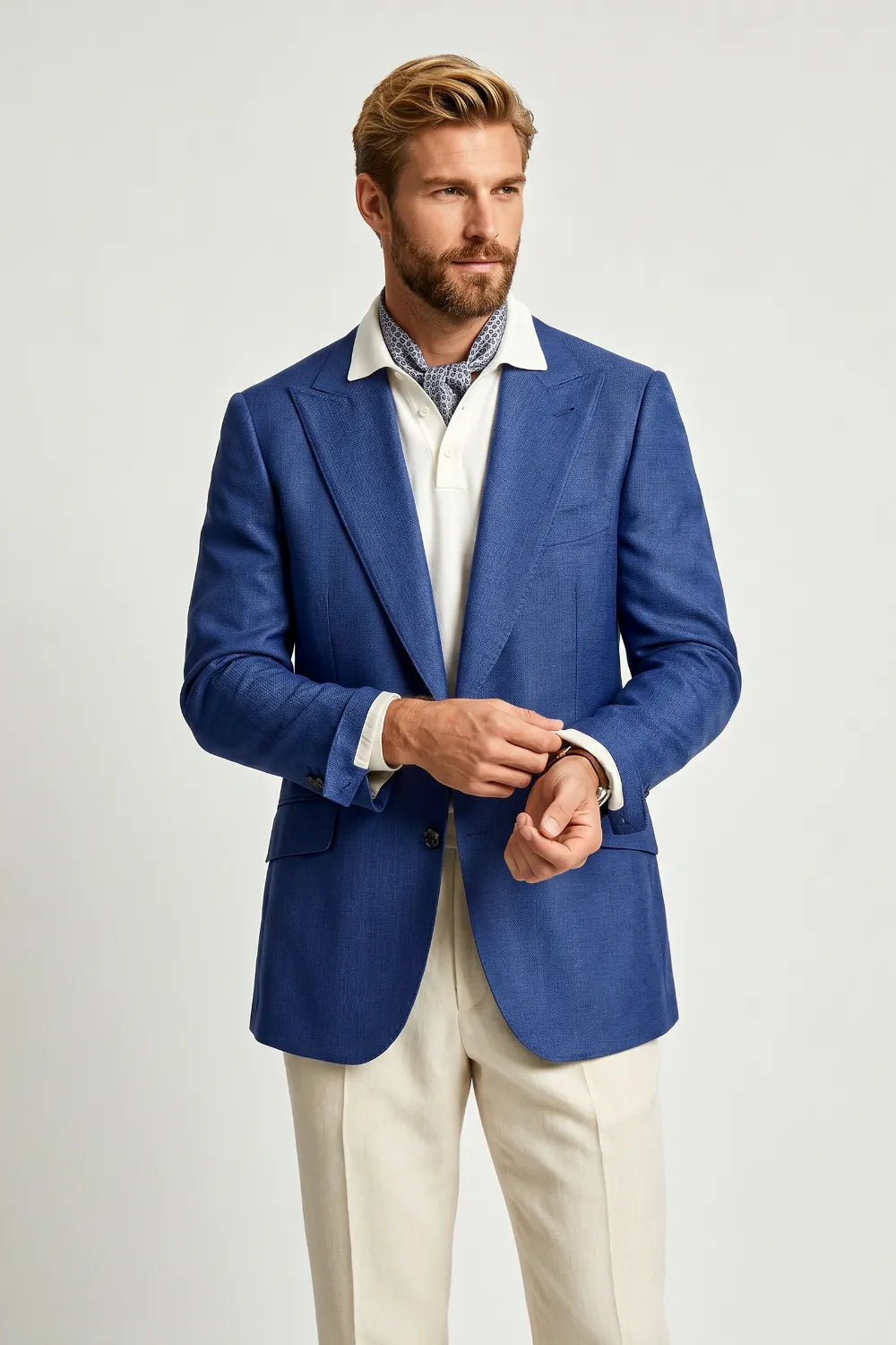 Men's Royal Blue 2 Piece Suit