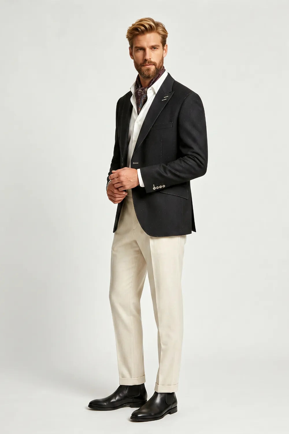 Men's Black Business 2 Piece Suit