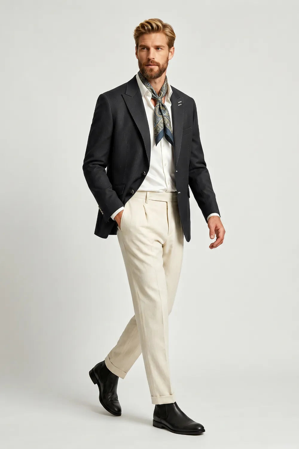 Men's Black Business 2 Piece Suit