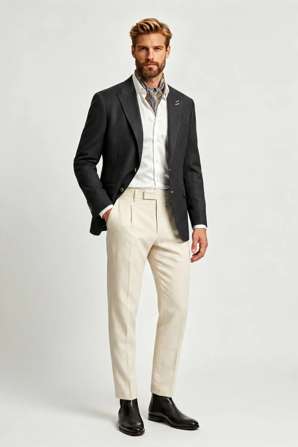 Men's Black Business 2 Piece Suit