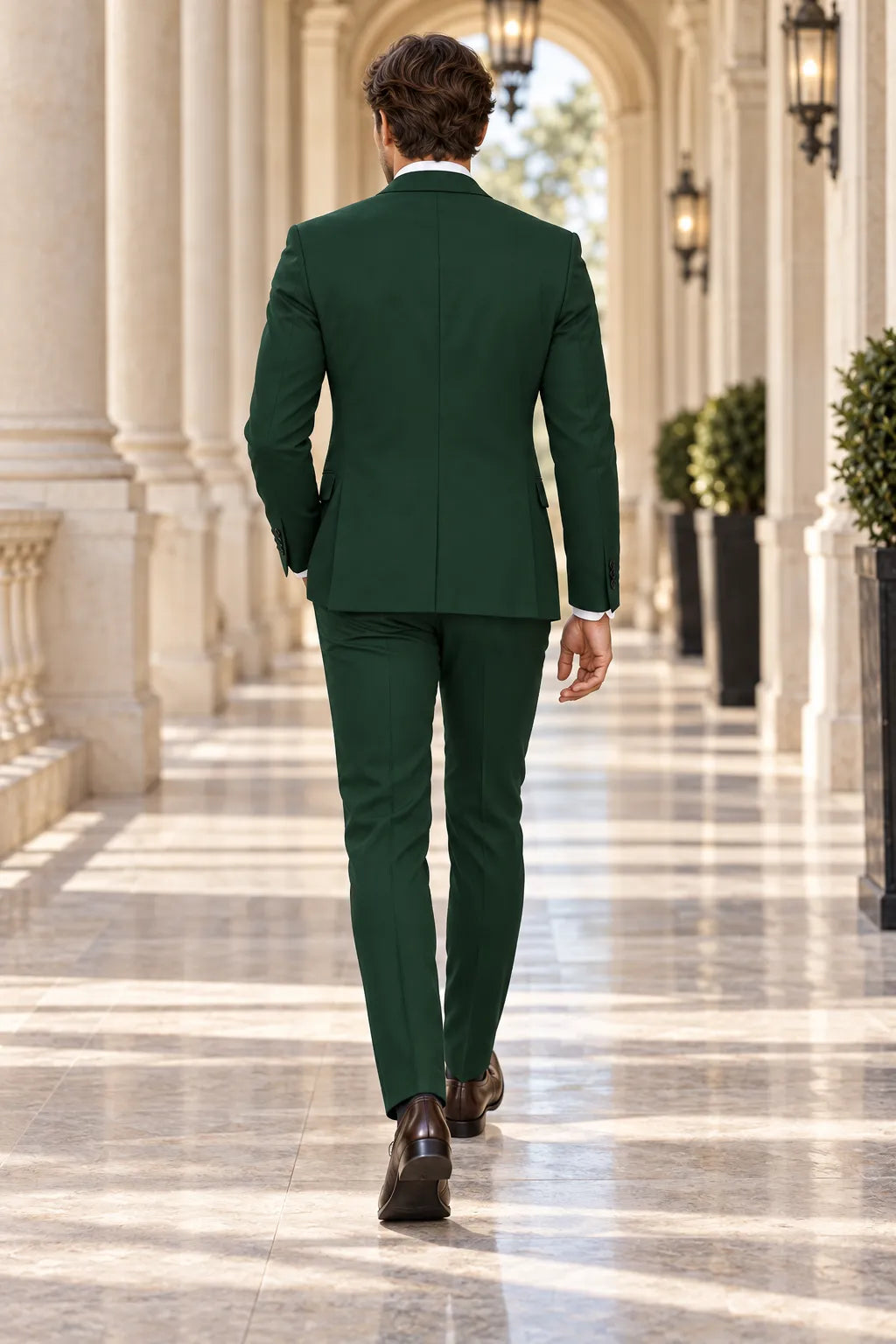 Men's Classic Single Breasted 2 Piece Suit