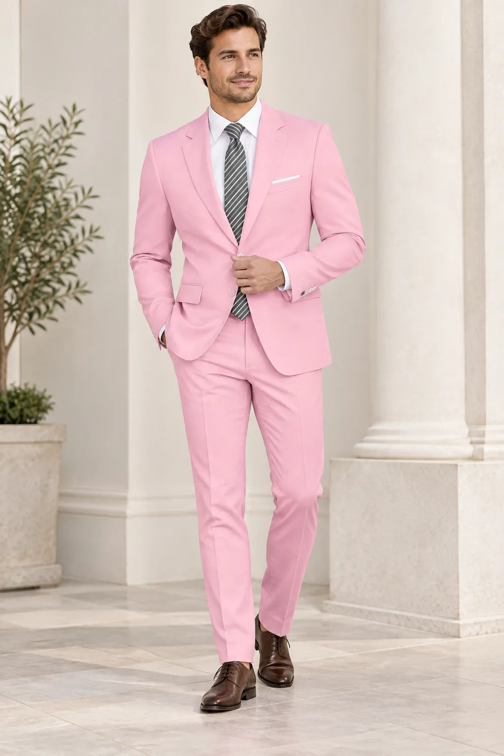 Men's Classic Single Breasted 2 Piece Suit