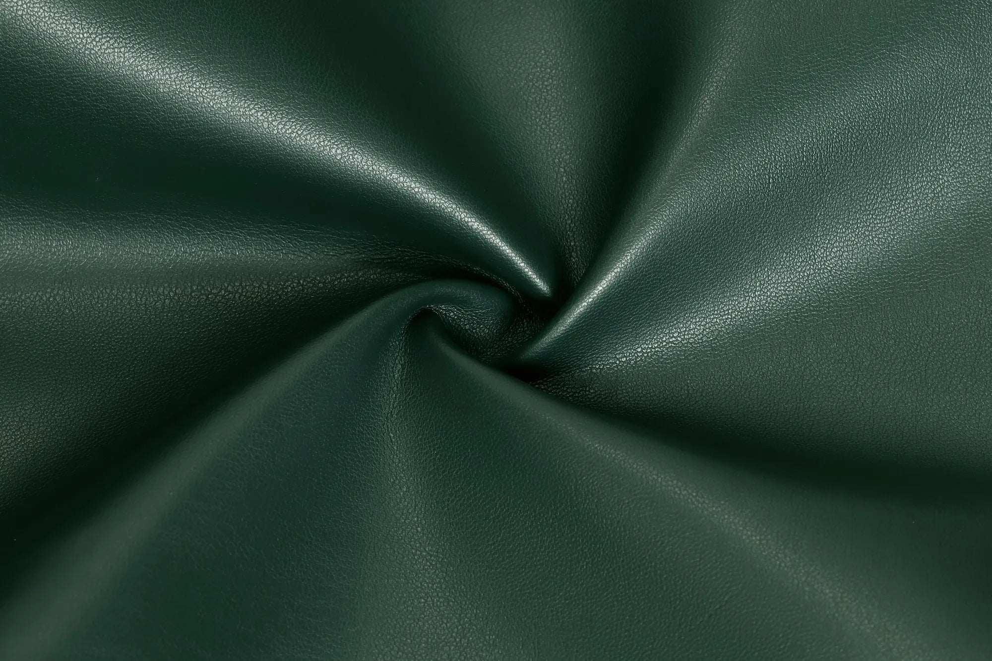 Men's Green Leather 2 Piece Suit