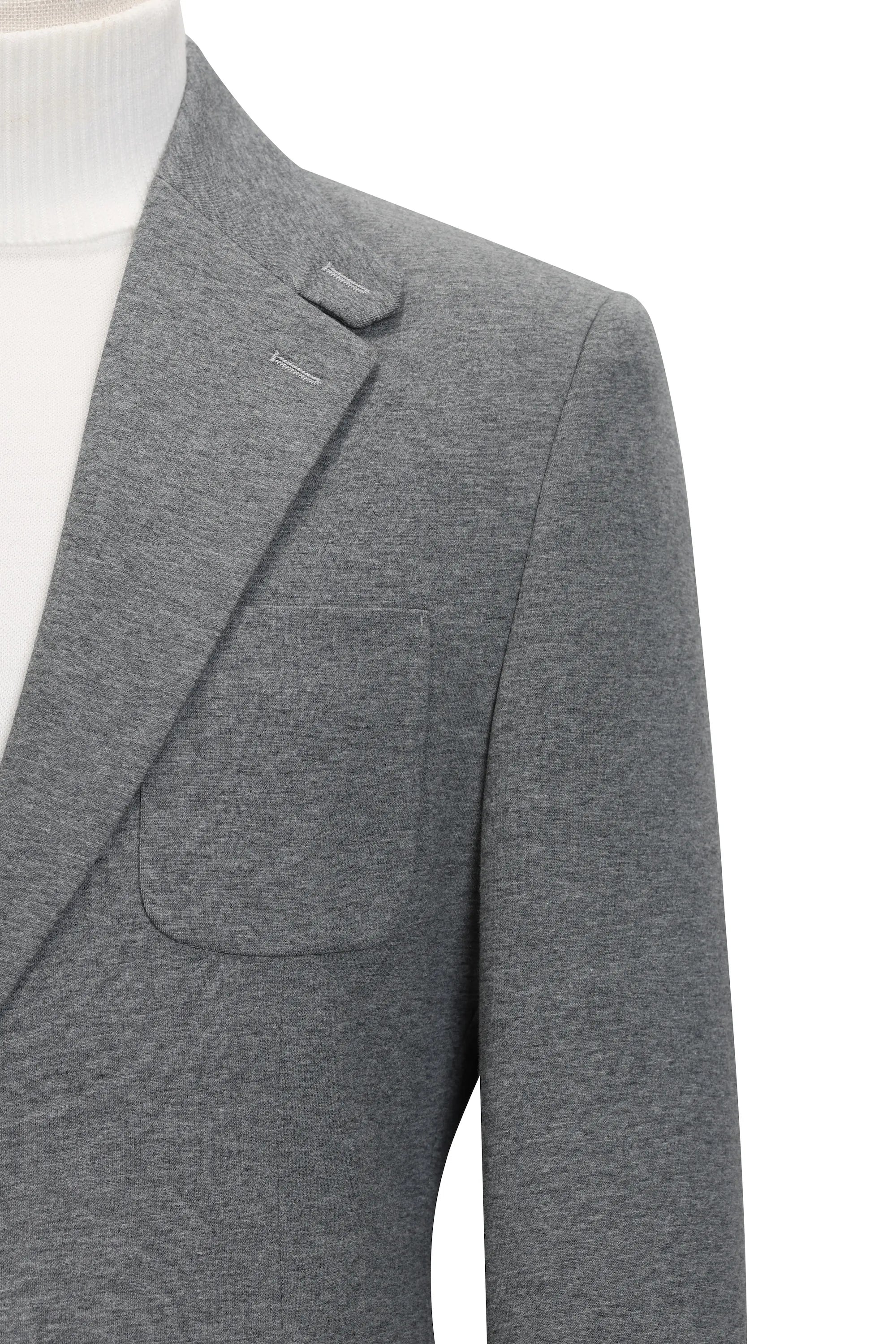 Men's Grey Cotton 2 Piece Suit