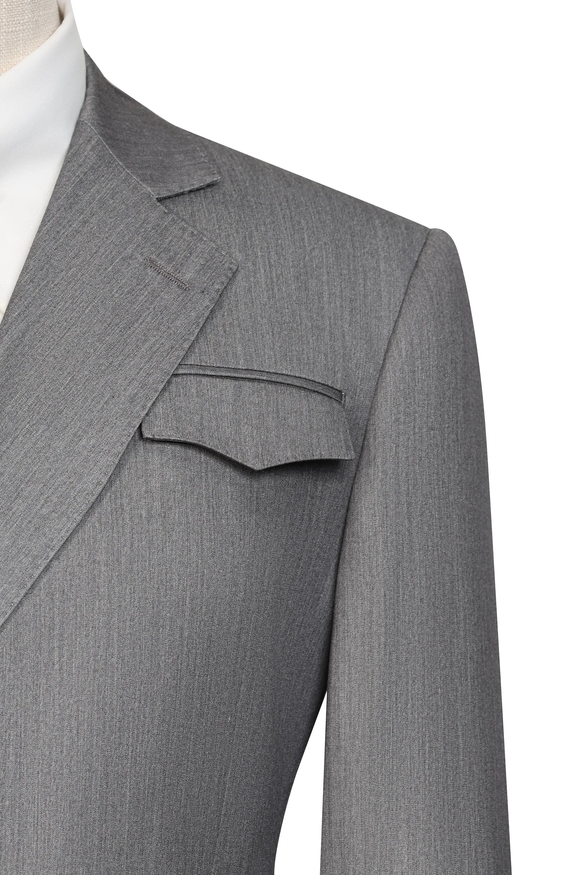 Men's Grey Denim 2 Piece Suits